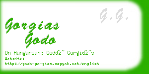 gorgias godo business card